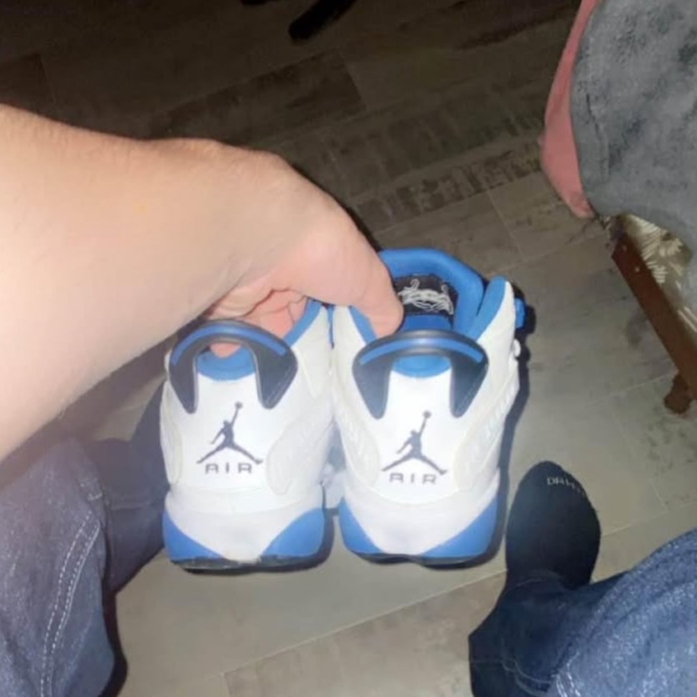 Jordan 6 Rings White Dark blue